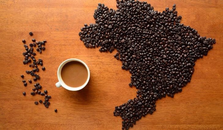 تصویر یک فنجان قهوه برزیل